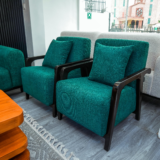 Silver Sofa Set With Center Table And Pillows