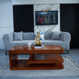 Gold Sofa Set With Center Table And Pillow