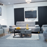 Diamond Sofa Set With Table and Pillows