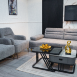 Diamond Sofa Set With Table and Pillows