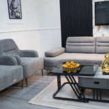 Diamond Sofa Set With Table and Pillows