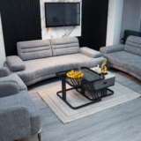 Diamond Sofa Set With Table and Pillows